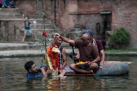 NEPAL-BHAKTAPUR-NAGA PANCHAMI FESTIVAL