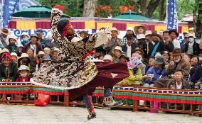 CHINA-XIZANG-SHOTON FESTIVAL-TIBETAN OPERA (CN)