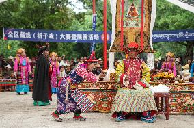 CHINA-XIZANG-SHOTON FESTIVAL-TIBETAN OPERA (CN)