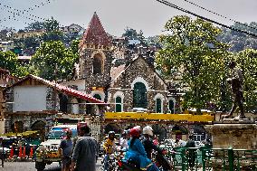 Daily Life Along Mall Road In Nainital