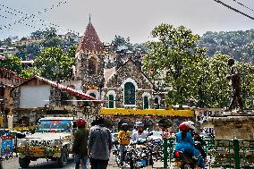 Daily Life Along Mall Road In Nainital