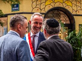 Commemoration of Rue des Rosiers Attack in Paris' Jewish Quarter