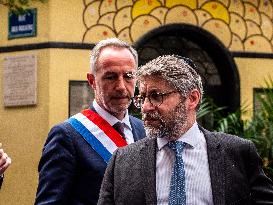 Commemoration of Rue des Rosiers Attack in Paris' Jewish Quarter