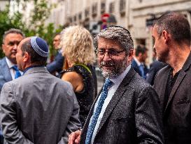 Commemoration of Rue des Rosiers Attack in Paris' Jewish Quarter