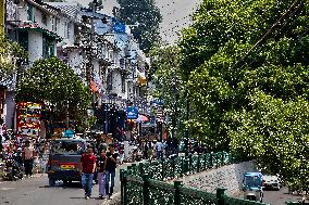 Daily Life Along Mall Road In Nainital