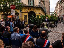 Commemoration of Rue des Rosiers Attack in Paris' Jewish Quarter