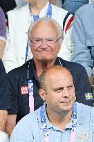 Paris 2024 - King Carl XVI Gustaf At Table Tennis Final