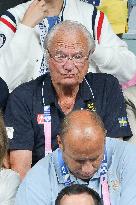 Paris 2024 - King Carl XVI Gustaf At Table Tennis Final