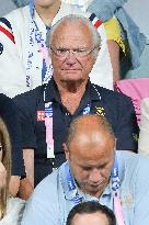 Paris 2024 - King Carl XVI Gustaf At Table Tennis Final