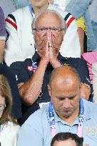 Paris 2024 - King Carl XVI Gustaf At Table Tennis Final