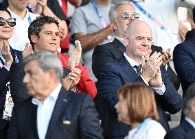 Paris 2024 - Politicians At France v Spain Final