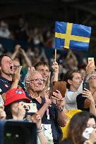 Paris 2024 - King Carl XVI Gustaf At Table Tennis Event