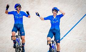 Paris 2024 - Track Cycling - Team Italy Wins Gold