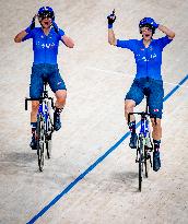 Paris 2024 - Track Cycling - Team Italy Wins Gold