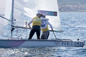 Paris 2024 - Sailing - Lara Vadlau and Lukas Maehr Win Gold