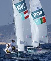 Paris 2024 - Sailing - Lara Vadlau and Lukas Maehr Win Gold