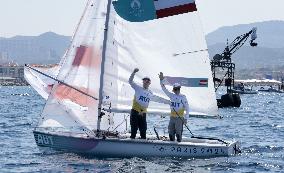 Paris 2024 - Sailing - Lara Vadlau and Lukas Maehr Win Gold