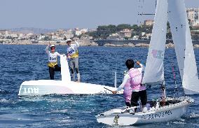 Paris 2024 - Sailing - Lara Vadlau and Lukas Maehr Win Gold