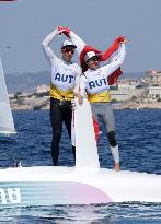 Paris 2024 - Sailing - Lara Vadlau and Lukas Maehr Win Gold