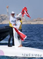 Paris 2024 - Sailing - Lara Vadlau and Lukas Maehr Win Gold