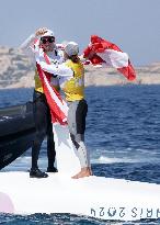 Paris 2024 - Sailing - Lara Vadlau and Lukas Maehr Win Gold