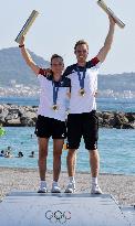 Paris 2024 - Sailing - Lara Vadlau and Lukas Maehr Win Gold