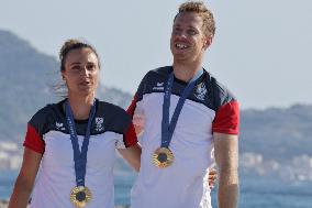 Paris 2024 - Sailing - Lara Vadlau and Lukas Maehr Win Gold