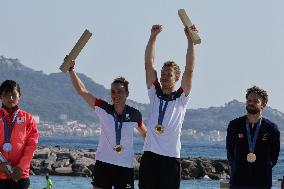 Paris 2024 - Sailing - Lara Vadlau and Lukas Maehr Win Gold