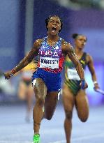 (PARIS2024) FRANCE-PARIS-OLY-ATHLETICS-4X100M RELAY-WOMEN