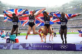 (PARIS2024) FRANCE-PARIS-OLY-ATHLETICS-4X100M RELAY-WOMEN