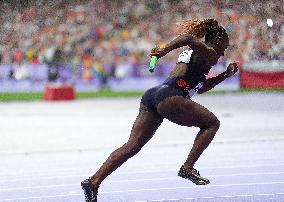 (PARIS2024) FRANCE-PARIS-OLY-ATHLETICS-4X100M RELAY-WOMEN