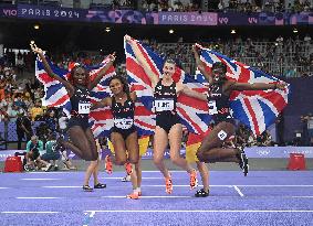 (PARIS2024) FRANCE-PARIS-OLY-ATHLETICS-4X100M RELAY-WOMEN