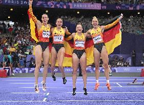 (PARIS2024) FRANCE-PARIS-OLY-ATHLETICS-4X100M RELAY-WOMEN