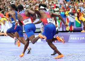 (PARIS2024) FRANCE-PARIS-OLY-ATHLETICS-4X100M RELAY-MEN