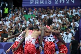 (PARIS2024) FRANCE-PARIS-OLY-ATHLETICS-4X100M RELAY-MEN