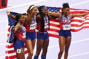 (PARIS2024) FRANCE-PARIS-OLY-ATHLETICS-4X100M RELAY-WOMEN