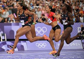 (PARIS2024) FRANCE-PARIS-OLY-ATHLETICS-4X100M RELAY-WOMEN