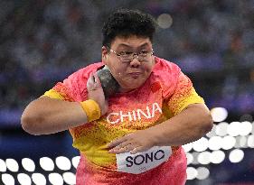 (PARIS2024) FRANCE-PARIS-OLY-ATHLETICS-SHOT PUT-WOMEN