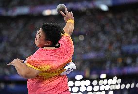 (PARIS2024) FRANCE-PARIS-OLY-ATHLETICS-SHOT PUT-WOMEN