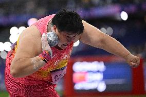 (PARIS2024) FRANCE-PARIS-OLY-ATHLETICS-SHOT PUT-WOMEN