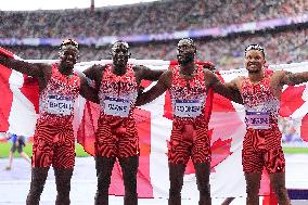 (PARIS2024) FRANCE-PARIS-OLY-ATHLETICS-4X100M RELAY-MEN