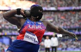 (PARIS2024) FRANCE-PARIS-OLY-ATHLETICS-SHOT PUT-WOMEN