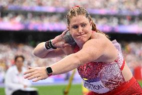 (PARIS2024) FRANCE-PARIS-OLY-ATHLETICS-SHOT PUT-WOMEN