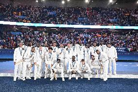 Paris 2024 - Football Podium - Team France Wins Silver