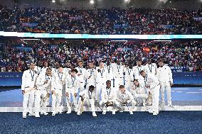 Paris 2024 - Football Podium - Team France Wins Silver