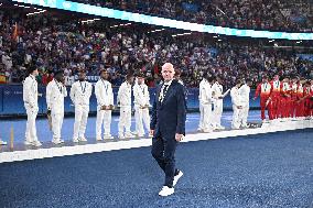 Paris 2024 - Football Podium - Team France Wins Silver