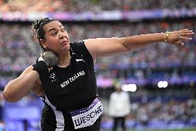 (PARIS2024) FRANCE-PARIS-OLY-ATHLETICS-SHOT PUT-WOMEN