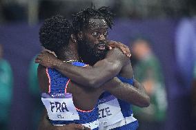 (PARIS2024) FRANCE-PARIS-OLY-ATHLETICS-4X100M RELAY-MEN