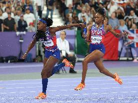 (PARIS2024) FRANCE-PARIS-OLY-ATHLETICS-4X100M RELAY-WOMEN