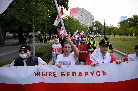 Belarusian Diaspora In Poland Holds 4th Rigged Elections Anniversary.